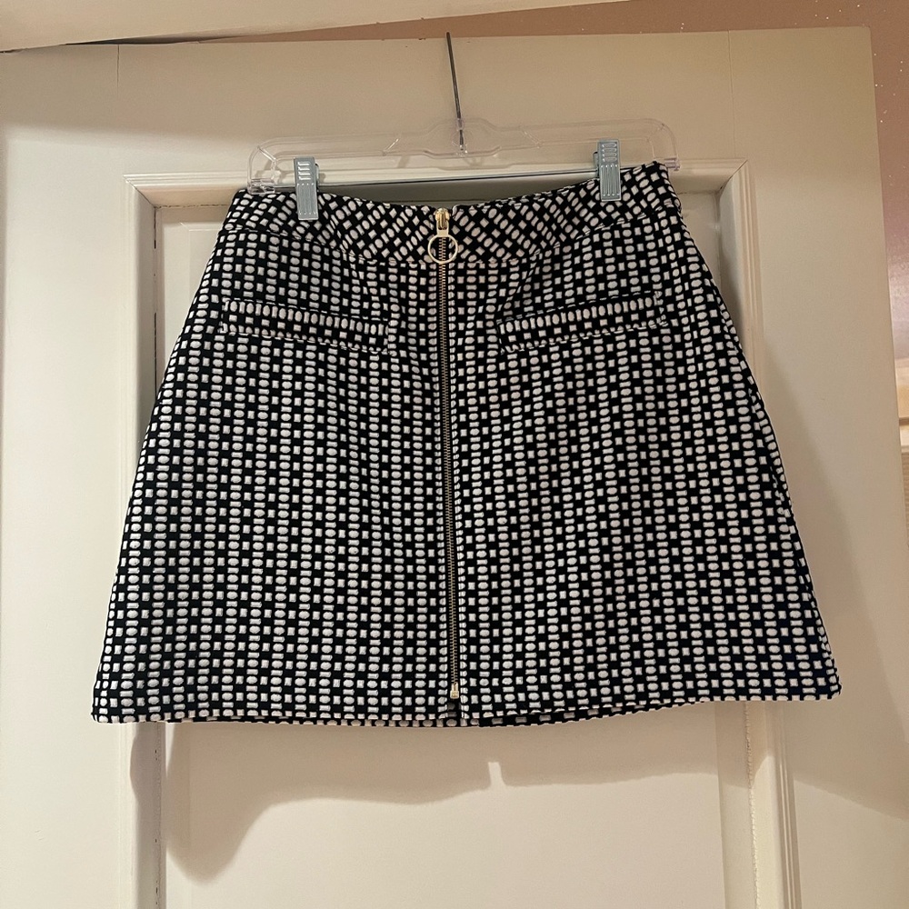 Black & White Mini Skirt